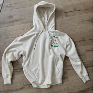 Men's White Hoodie Sweater